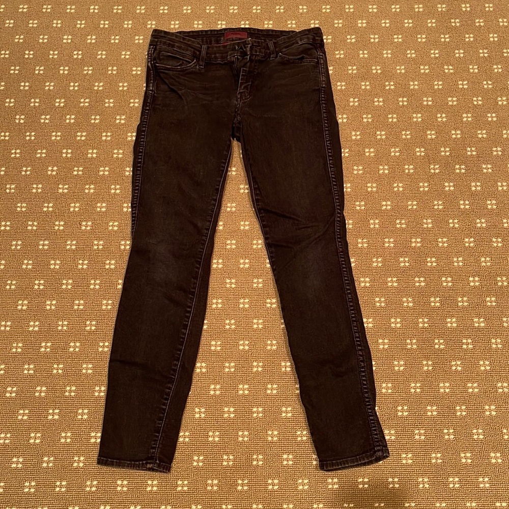 Black jeans with red hue